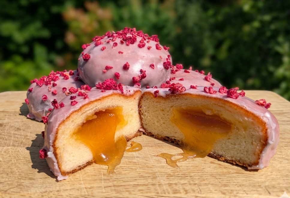 Lemon and Raspberry Doughnuts (6 Pack)