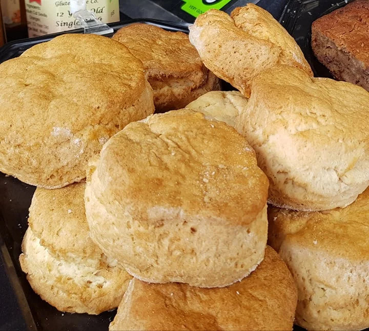 12 Dairy Free Sultana Scones