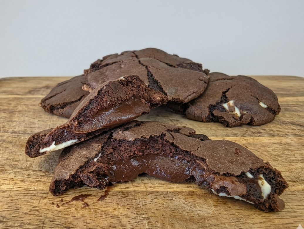 Quadruple Chocolate New York Style Stuffed Cookies (Box of 4)