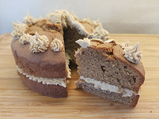 Coffee Cake filled & Topped with Creamy Coffee Icing